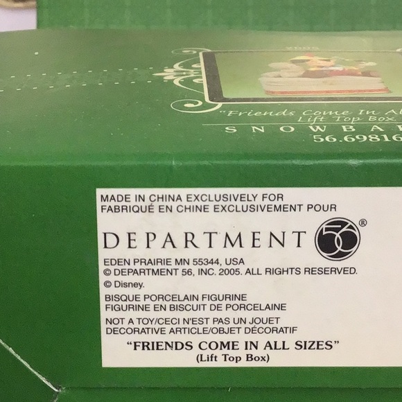 Department 56 Snowbabies guest collection. Walt Disney Showcase collection - Picture 11 of 13